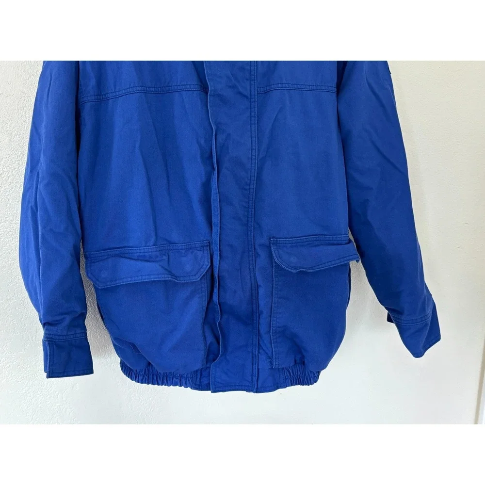 Bulwark Jacket 3XL Blue Excel FR work Fire Resistant Bomber JLJ8RB3 Lineman coat